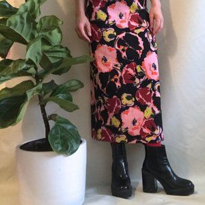 Floral Print Midi Dress